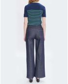 T-shirt Alexandria Coton Bio bleu marine