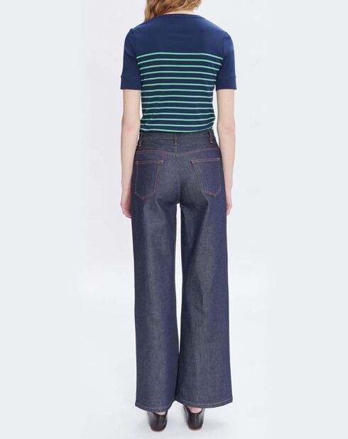 T-shirt Alexandria Coton Bio bleu marine