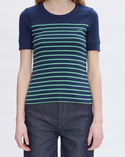 T-shirt Alexandria Coton Bio bleu marine