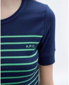 T-shirt Alexandria Coton Bio bleu marine