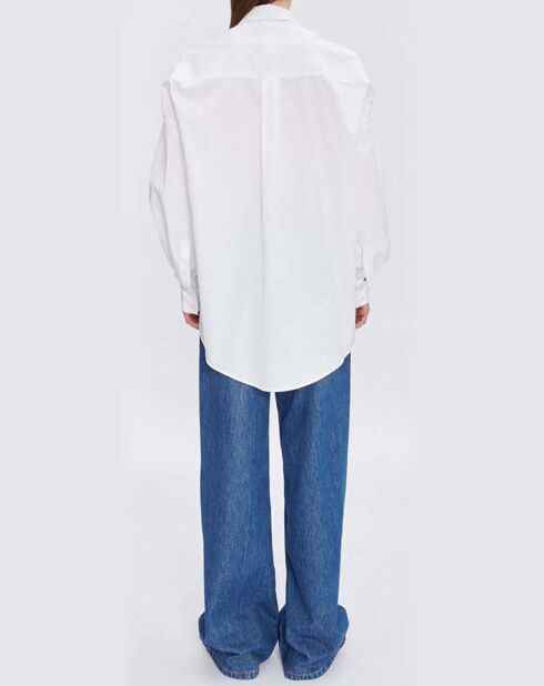 A.P.C. x Natacha Ramsay Levi Collaboration - Warvol F Weißes Hemd aus Bio-Baumwolle