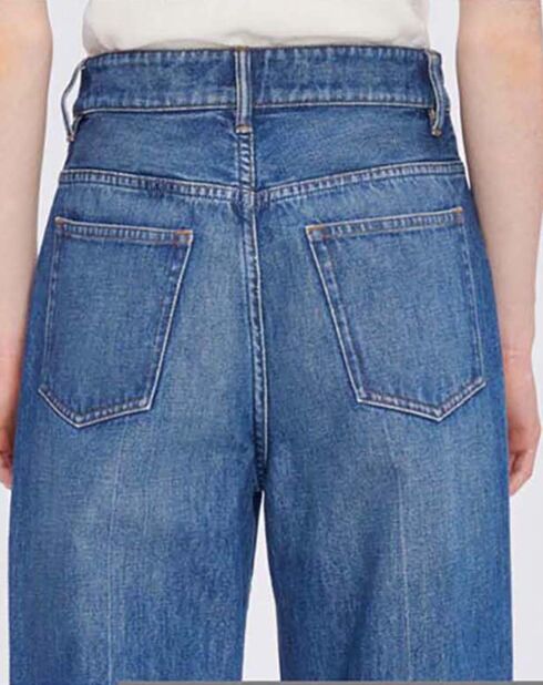 Jean Clinteau Coton Bio Collaboration A.P.C. x Natacha Ramsay Levi bleu indigo