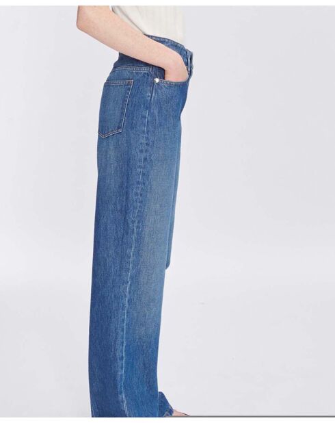 Jean Clinteau Collaboration aus Bio-Baumwolle A.P.C. x Natacha Ramsay Levi Indigoblau