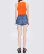 Short Versailles Coton Bio Collaboration A.P.C. x Natacha Ramsay Levi bleu indigo