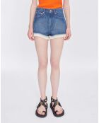 Short Versailles Coton Bio Collaboration A.P.C. x Natacha Ramsay Levi bleu indigo