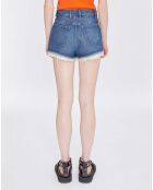 Short Versailles Coton Bio Collaboration A.P.C. x Natacha Ramsay Levi bleu indigo