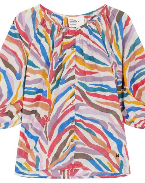 Blouse Cool Tigre Coton Bio multicolore