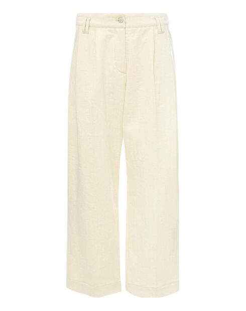 Ecrufarbene Stretchhose Olanda