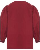 Blouse Coquine Broderies Coton Bio rouge