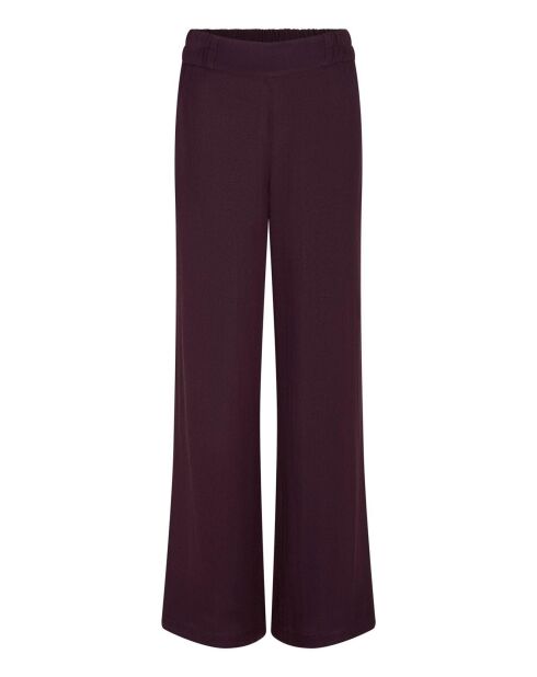 Pantalon Baccarat Laine Double Gaze lie de vin