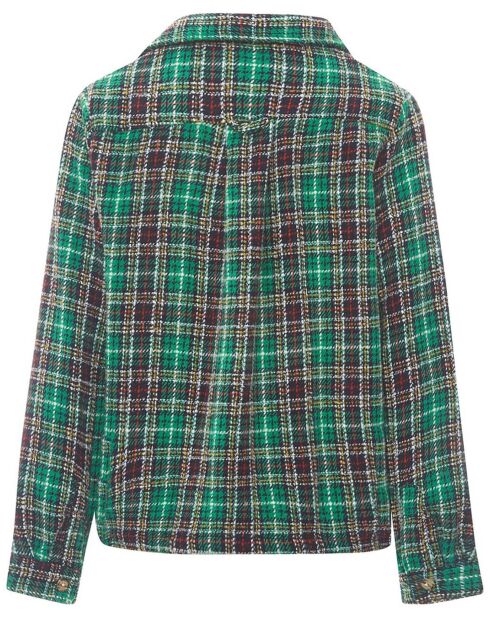 Cyprien Check grüne Wolljacke