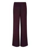 Pantalon Baccarat Laine Double Gaze lie de vin
