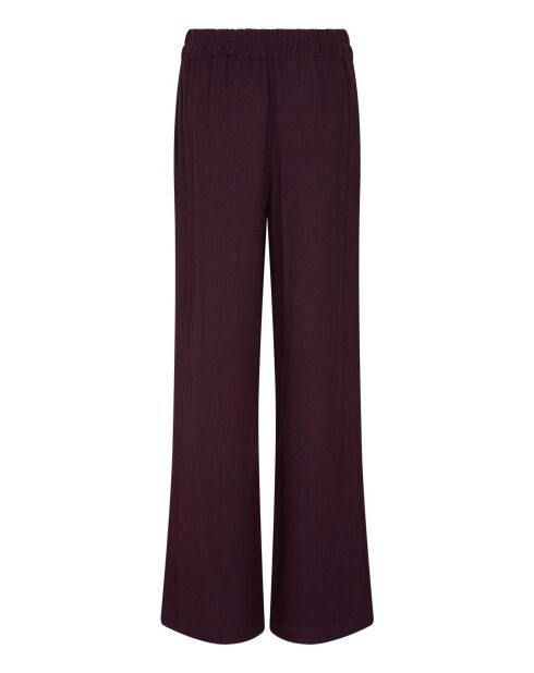 Pantalon Baccarat Laine Double Gaze lie de vin