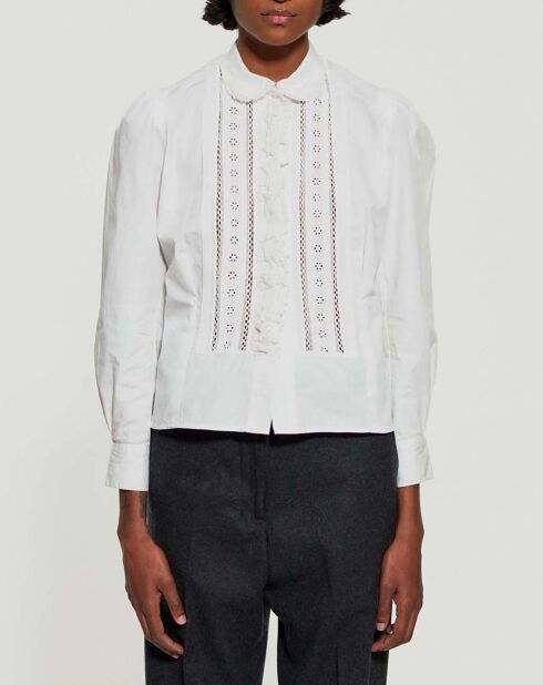 Blouse Big Diane Popeline de Coton crème