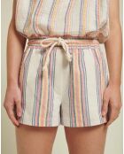Short Jordi Rayures blanc