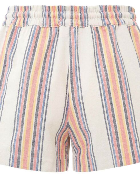 Weiße gestreifte Shorts von Jordi