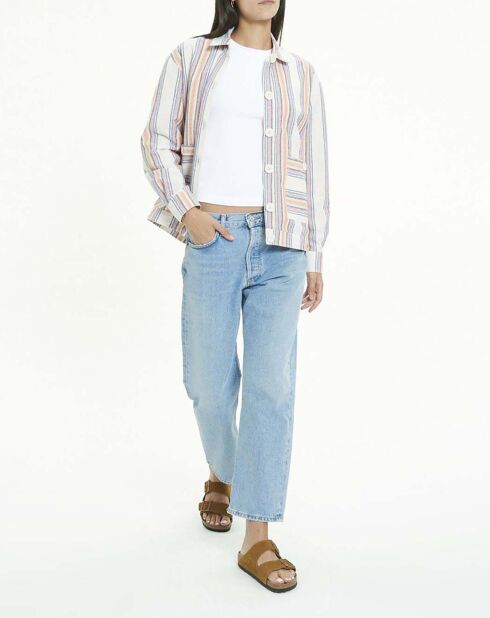 Veste Uomo Rayures blanche