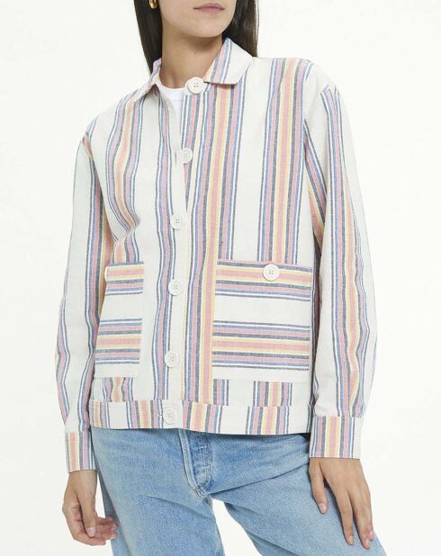 Veste Uomo Rayures blanche