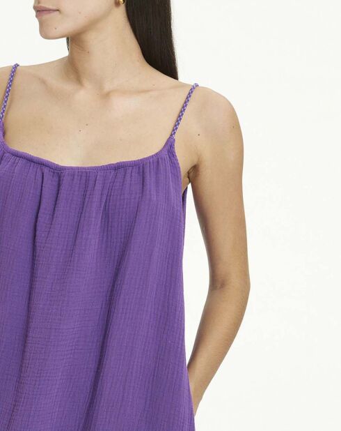 Robe Nissa Double Gaze de Coton violette