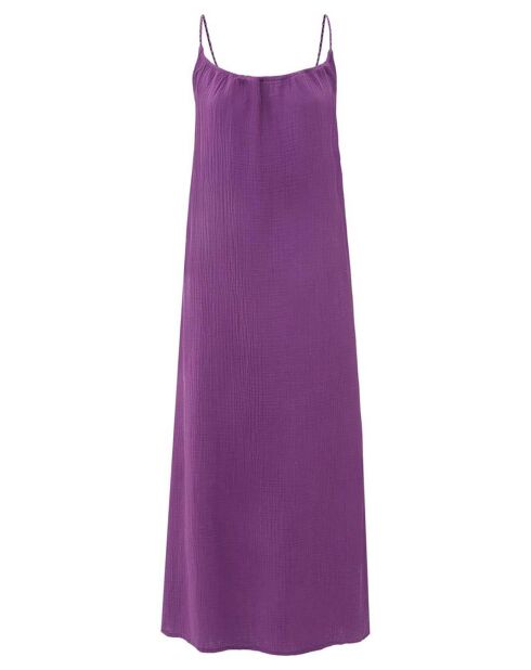 Robe Nissa Double Gaze de Coton violette