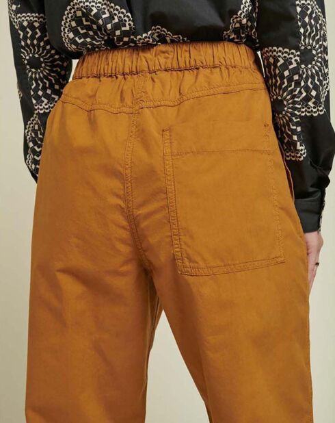 Pantalon Rony Popeline Craquante caramel