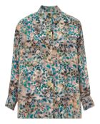 Chemise 100% Soie Berard Imprimée verte