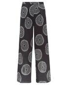 Pantalon Rim Crêpe de Coton Imprimé noir