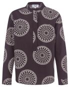 Chemise Claudie Popeline de Coton Imprimée noire
