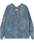 Chemise Tiara Tie and Dye Light Chambray bleue