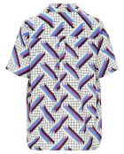 Chemise Claire Imprimée 4 Bandes blanc/multicolore