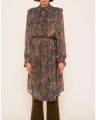 Robe Chemise Elvis bleu marine