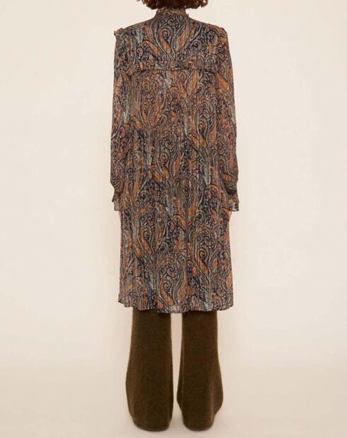 Robe Chemise Elvis bleu marine