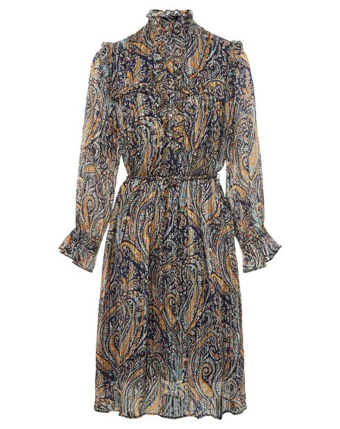 Robe Chemise Elvis bleu marine