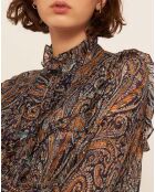Robe Chemise Elvis bleu marine