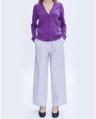 Cardigan 100% Laine Louisa Mérinos violet