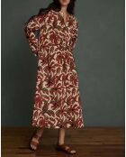 Robe Agnès Popeline de Coton terracotta