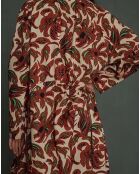 Robe Agnès Popeline de Coton terracotta
