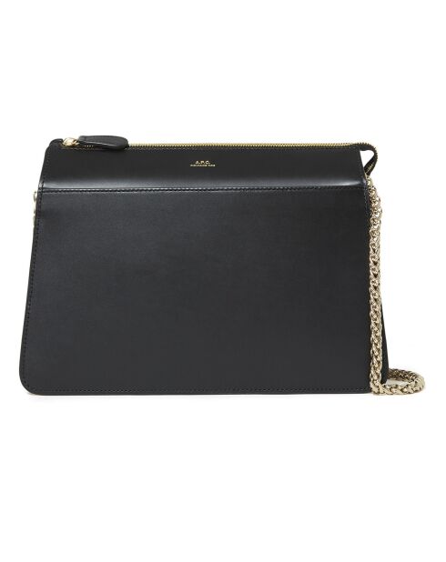 Sac en Cuir lisse New Ella noir