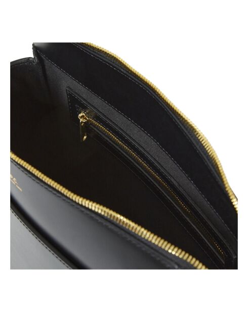 Sac en Cuir lisse New Ella noir