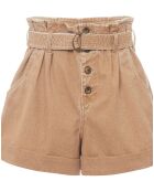 Short Jack Toile Enduite beige rosé