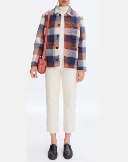 Veste en Laine mélangée Judie bleu marine