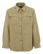 Sur-Chemise Tam Laine Recyclée vert kaki