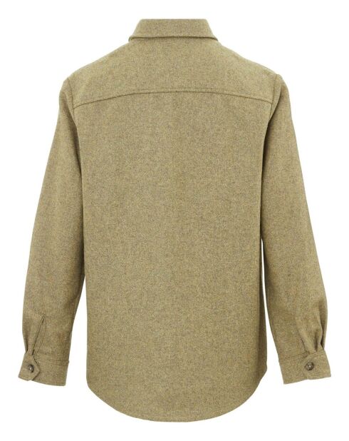 Khakigrünes Tam Overshirt aus recycelter Wolle