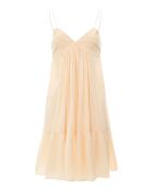 Malibu Crépon rosa-beiges Kleid