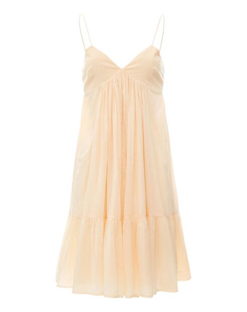 Malibu Crépon rosa-beiges Kleid