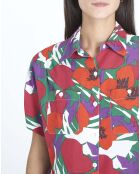 Chemise Zoé Imprimée rouge