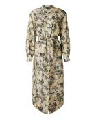 Robe 100% Soie Philomène taupe vert