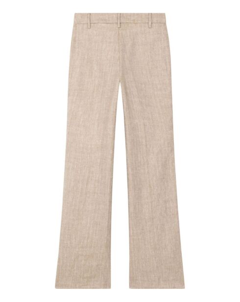 Pantalon Island Chevron Laine et Lin beige