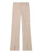 Pantalon Island Chevron Laine et Lin beige