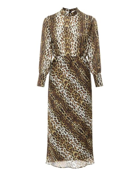 Robe Joy Gabriella Soie léopard